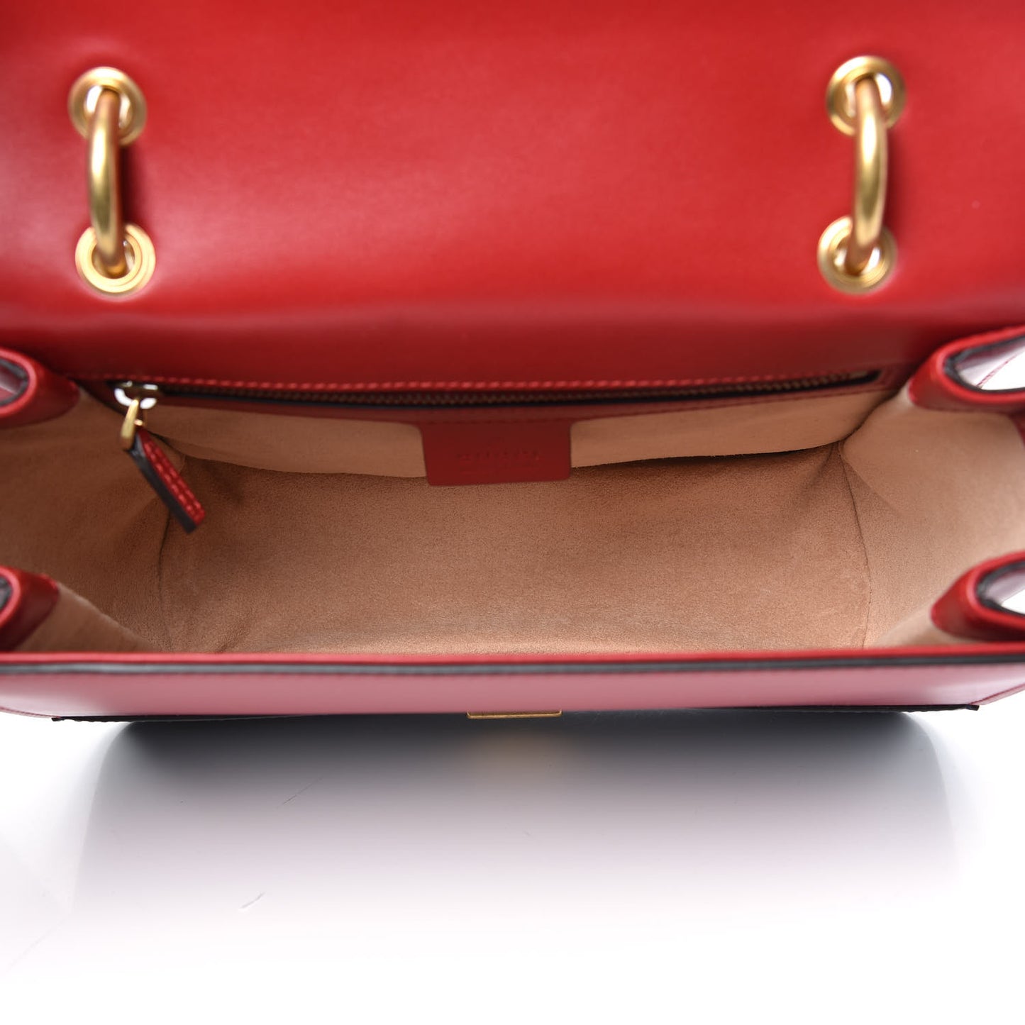 Calfskin Sylvie Web Queen Margaret Shoulder Bag Blue Agata Hibiscus Red Mystic White