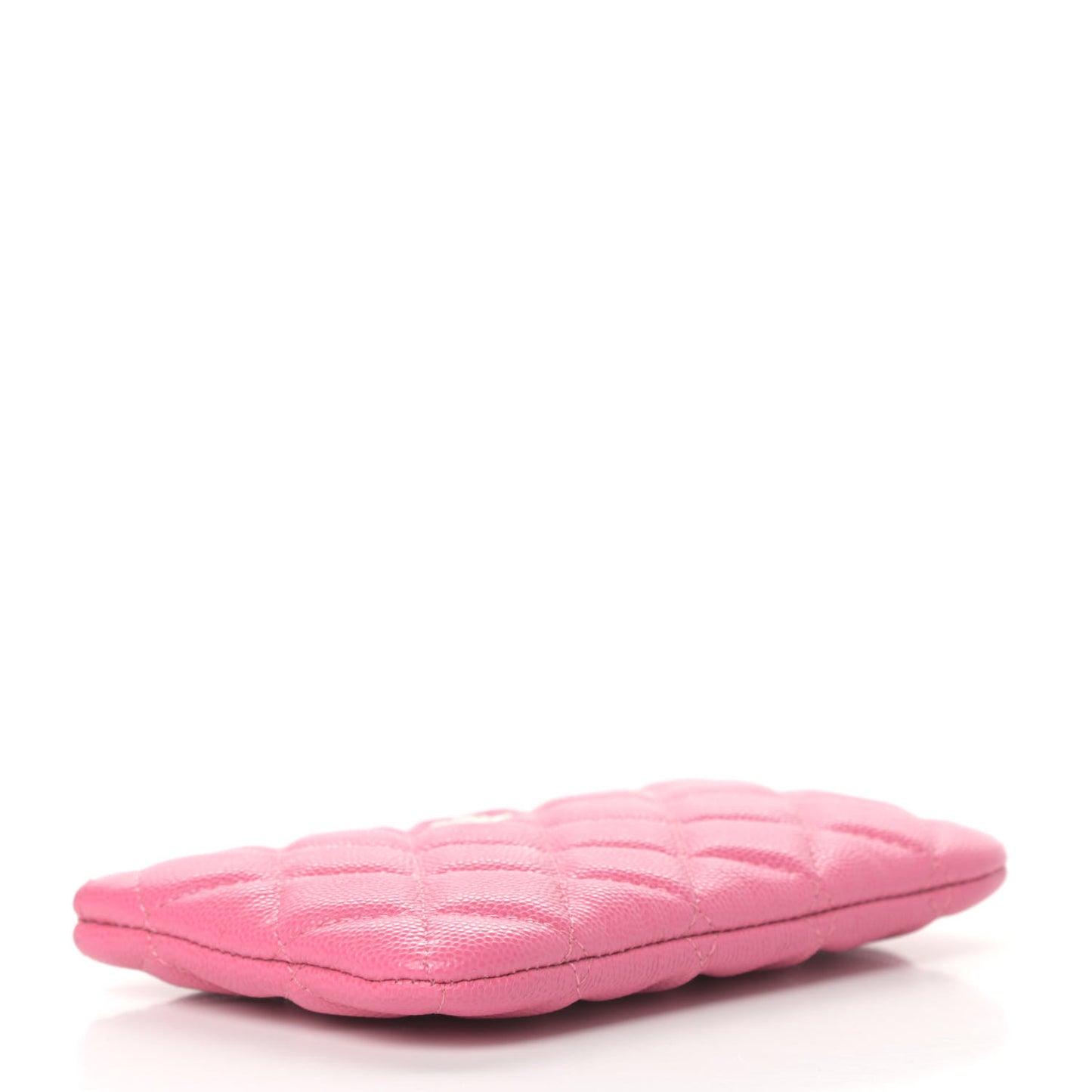 Caviar Quilted Small Cosmetic Case Pink