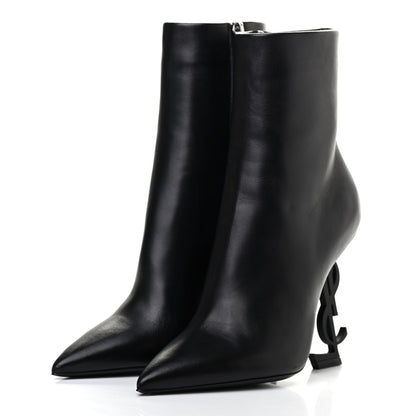Saint Laurent Calfskin Opyum Ankle Boots 35 Black 3 of 13