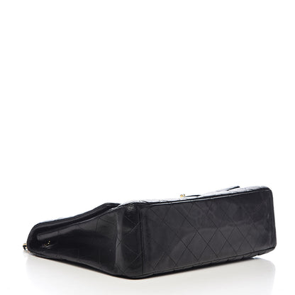 Chanel Lambskin Quilted Maxi Single Flap Black 4 of 19