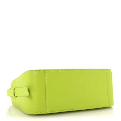 MCM Calfskin Ottomar Small Aren Flap Hobo Acid Green 4 of 9