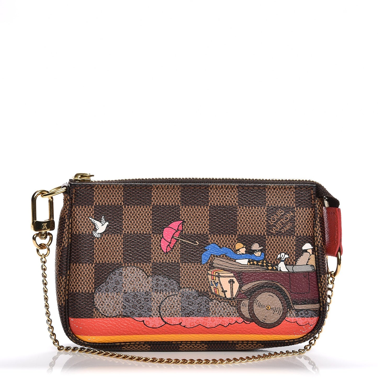 Damier Ebene 2015 Christmas Animation Mini Pochette Accessories