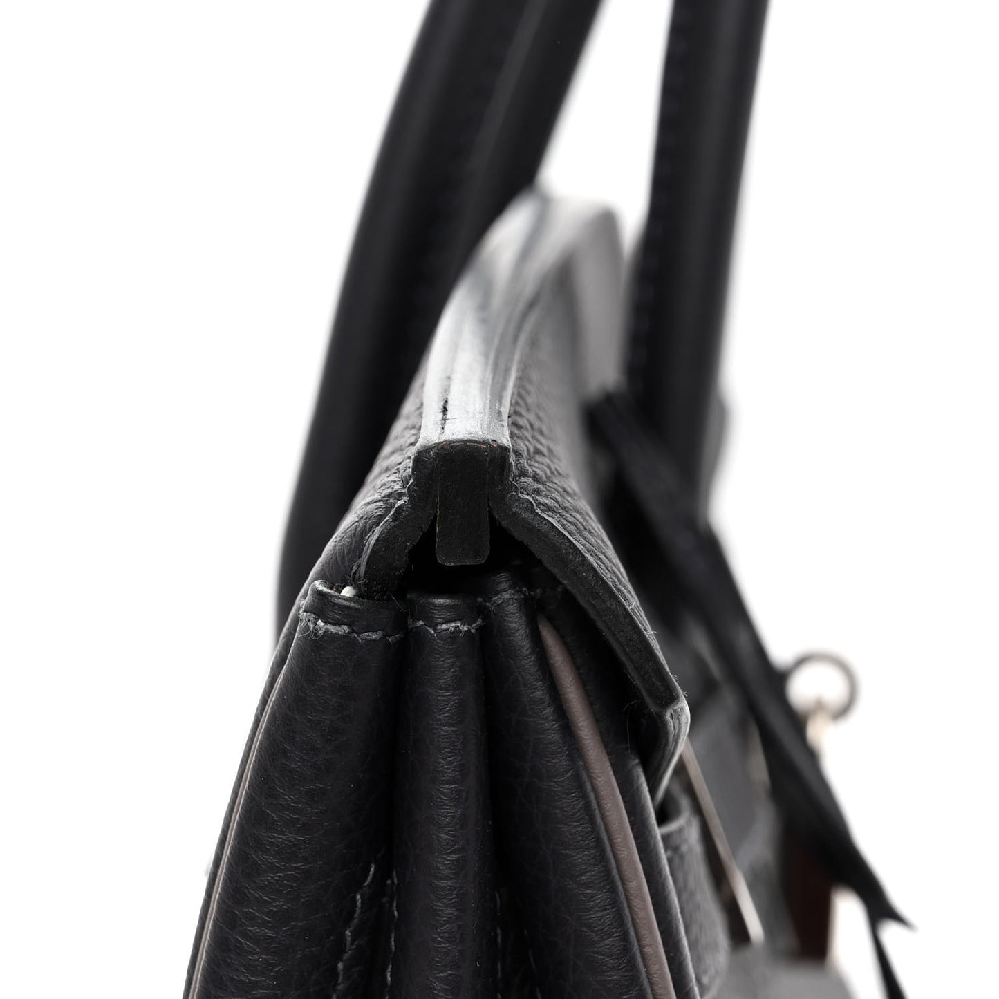Togo Bi-Color Horseshoe Birkin 35 Black Etoupe