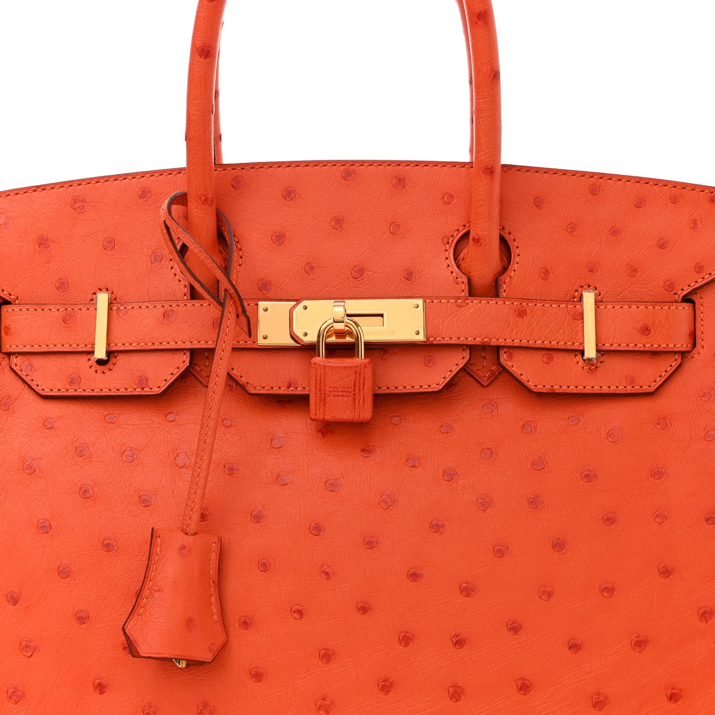 Ostrich Birkin 30 Orange