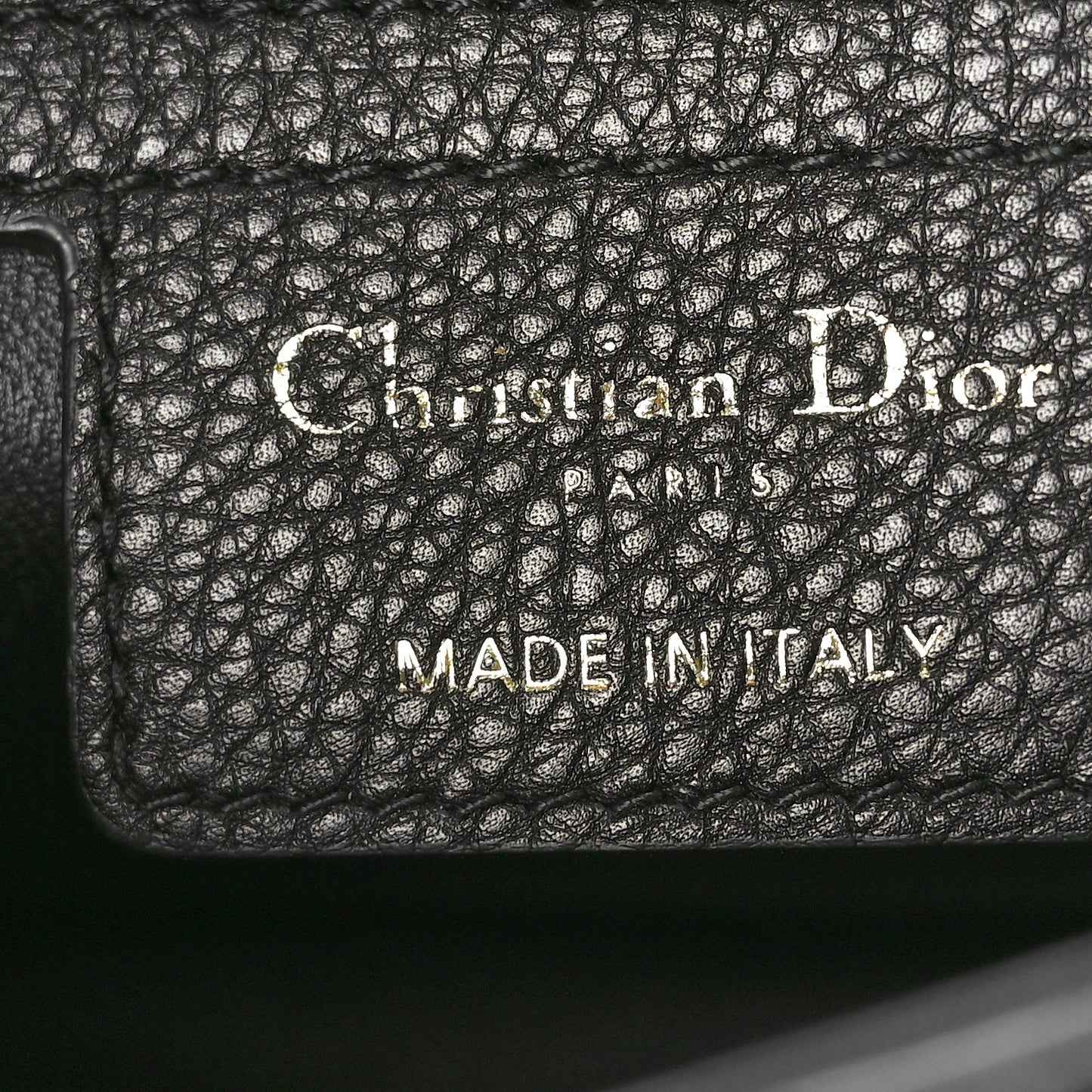 Calfskin Cannage Small Caro Bag Black