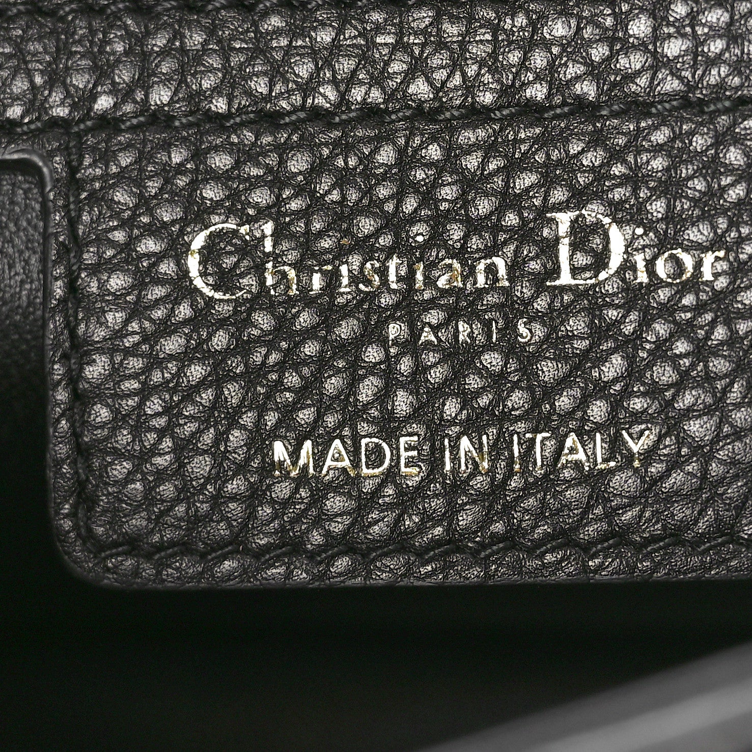 Christian Dior Calfskin Cannage Small Caro Bag Black 6 of 11
