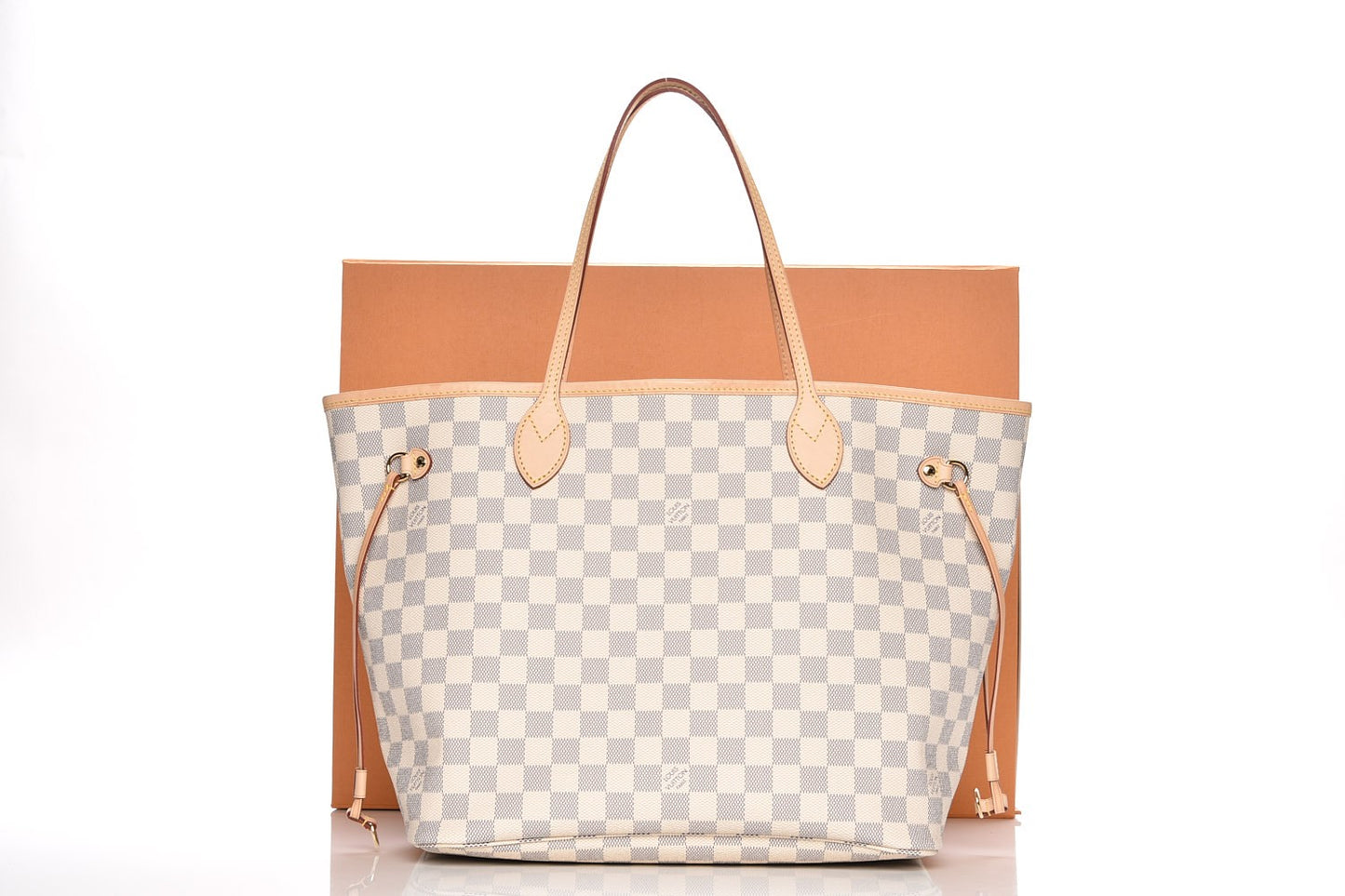 Damier Azur Neo Neverfull MM Rose Ballerine