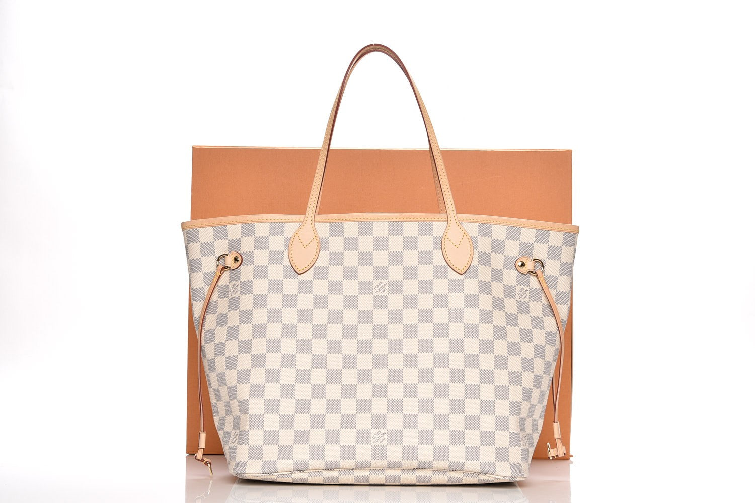 Louis Vuitton Damier Azur Neo Neverfull MM Rose Ballerine 9 of 9