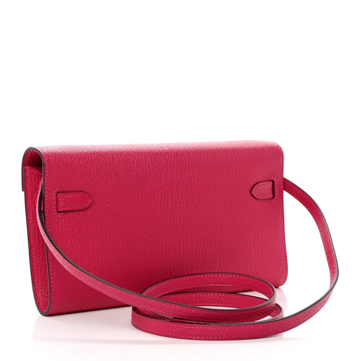 Hermes Chevre Mysore Kelly Wallet To Go Rose Mexico 3 of 7