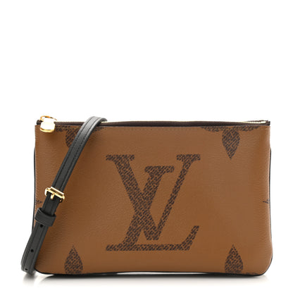 Louis Vuitton Reverse Monogram Giant Double Zip Pochette 1 of 8