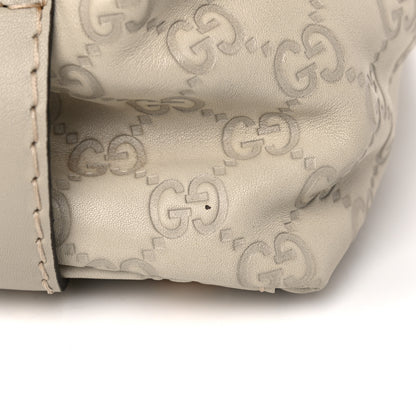 Gucci Guccissima Medium Babouska Dome Satchel Ivory 12 of 12