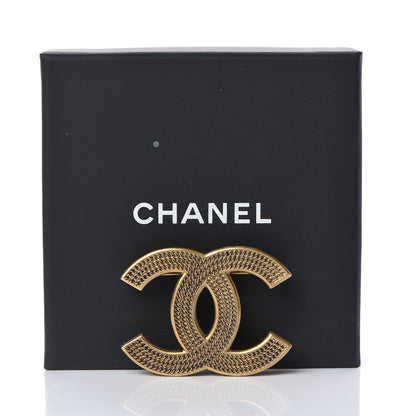 Chanel Metal CC Brooch Gold 7 of 7