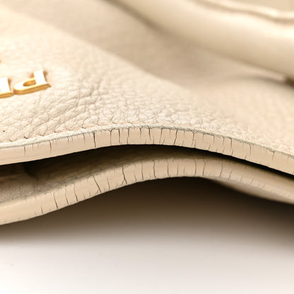 Prada Vitello Daino Side Pocket Tote Talco 11 of 21