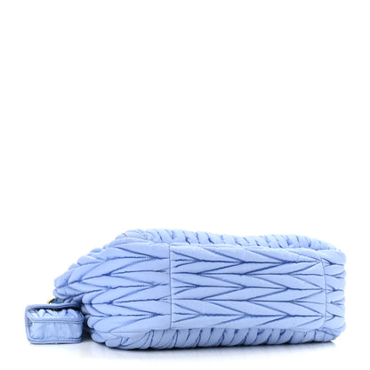 Miu Miu Tessuto Nylon Matelasse Wander Hobo Astrale 4 of 9