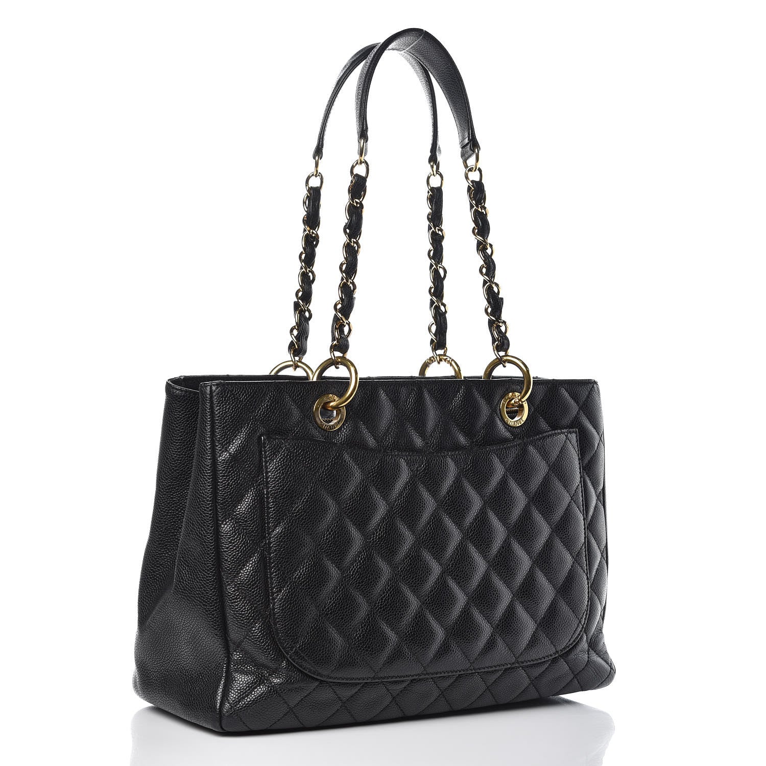 Chanel Caviar Quilted Grand Shopping Tote GST Black 3 of 15