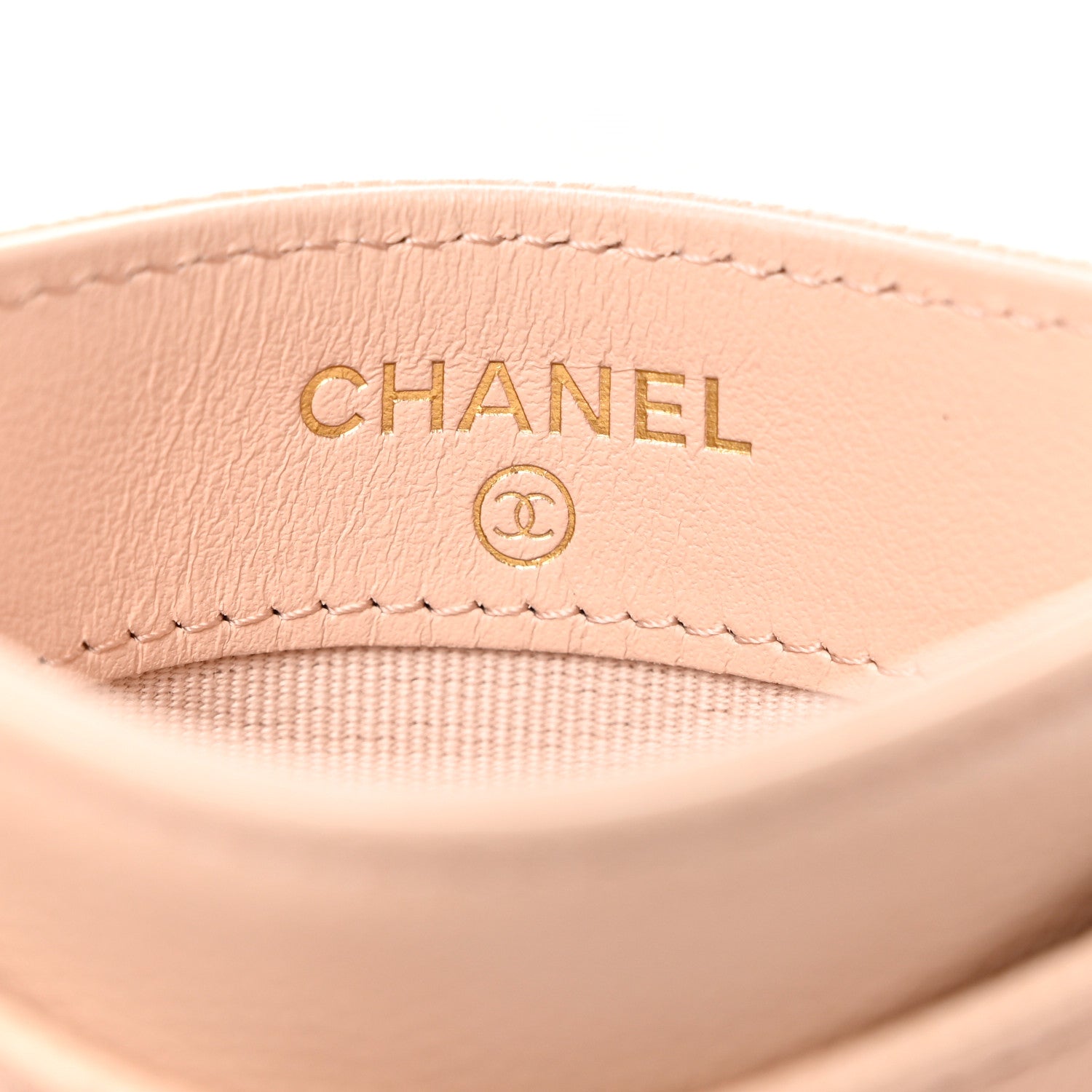 Chanel Caviar Quilted Card Holder Light Beige 6 of 9