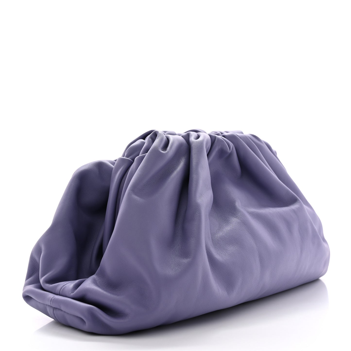 Smooth Butter Calf The Pouch Oversized Clutch Lavender