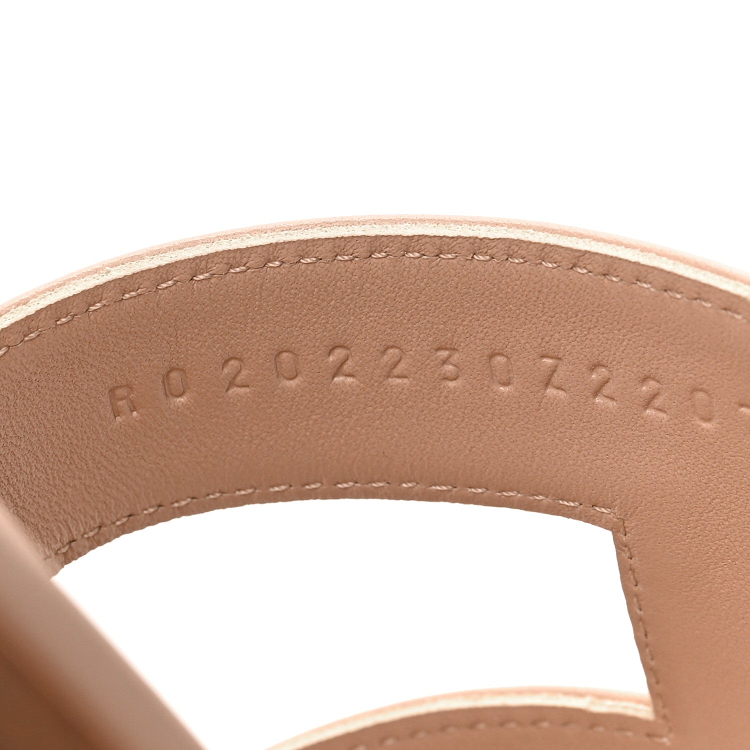 Hermes Box Calfskin Oran Sandals 39 Beige Nude 7 of 7