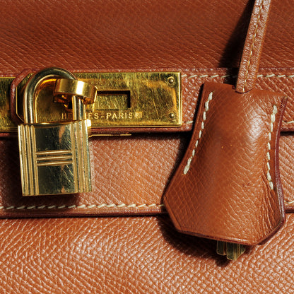 Hermes Courchevel Kelly Retourne 32 Gold 8 of 10
