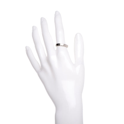 Cartier 18K White Gold 3.5mm LOVE Wedding Band Ring 55 7.25 2 of 5