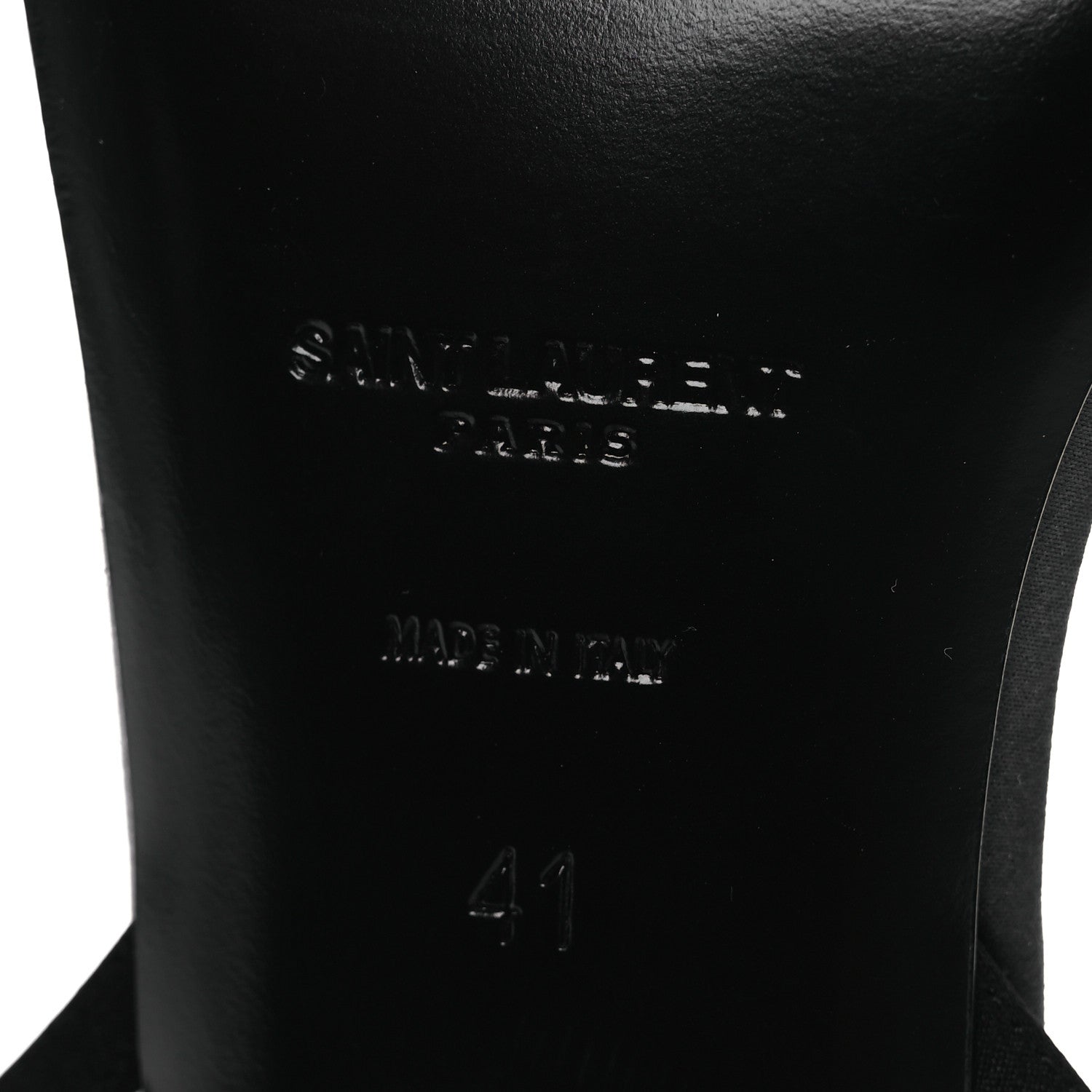 Saint Laurent Crepe Satin Clara 55 Ankle Strap Sandals 41 Black 8 of 13