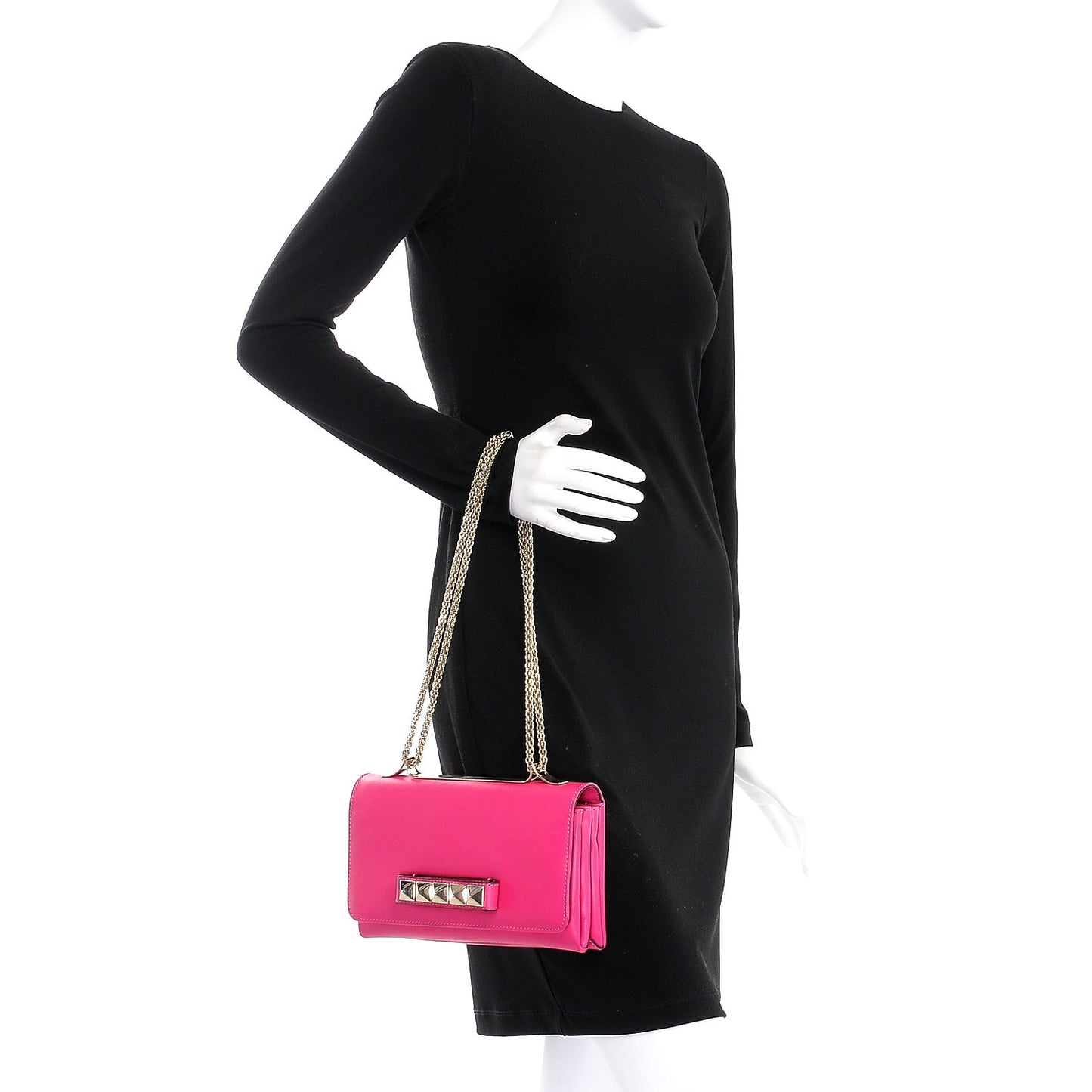 Nappa Va Va Voom Shoulder Bag Pop Fuxia