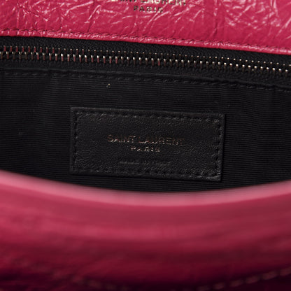 Saint Laurent Crinkled Calfskin Matelasse Monogram Medium Niki Chain Satchel Freesia 11 of 21