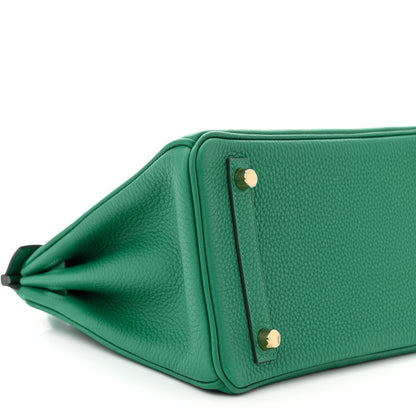Hermes Togo Birkin 25 Vert Vertigo 9 of 11