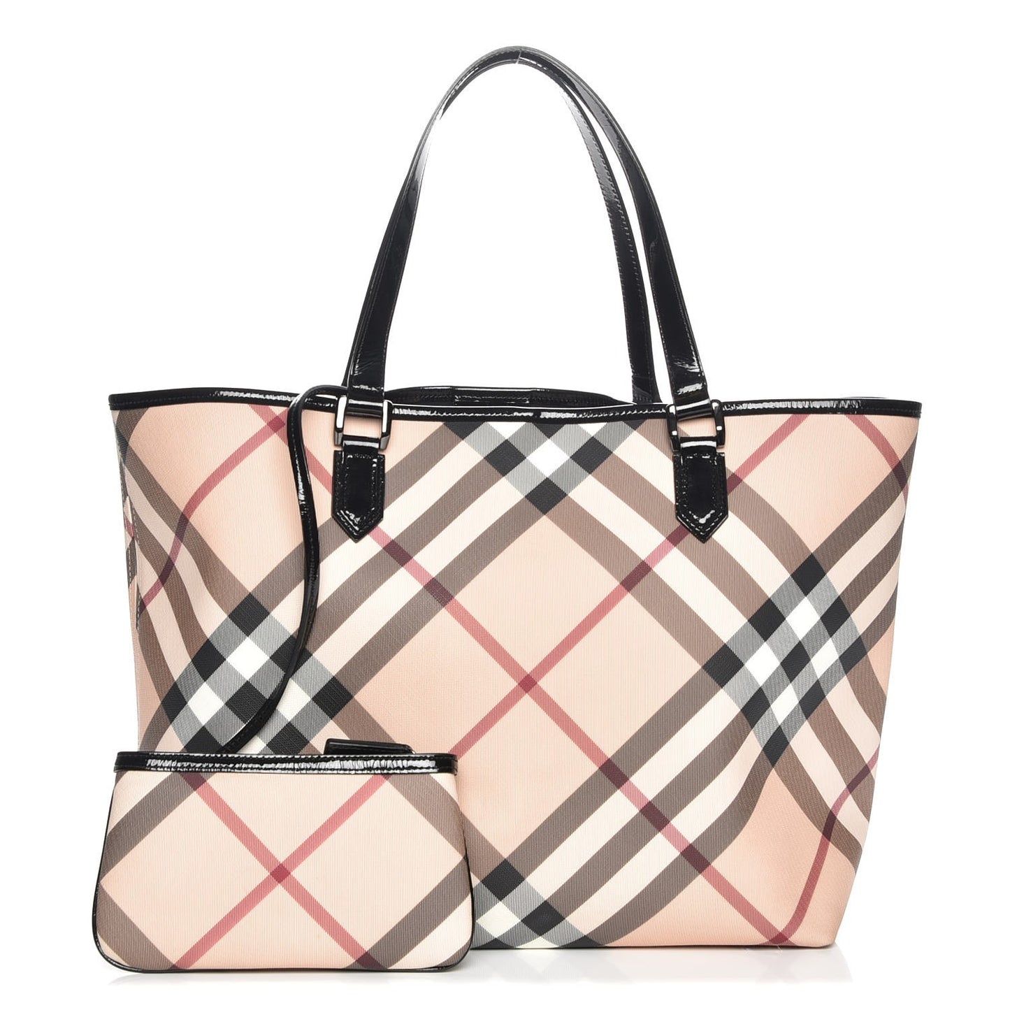 Nova Check Large Nickie Tote Black