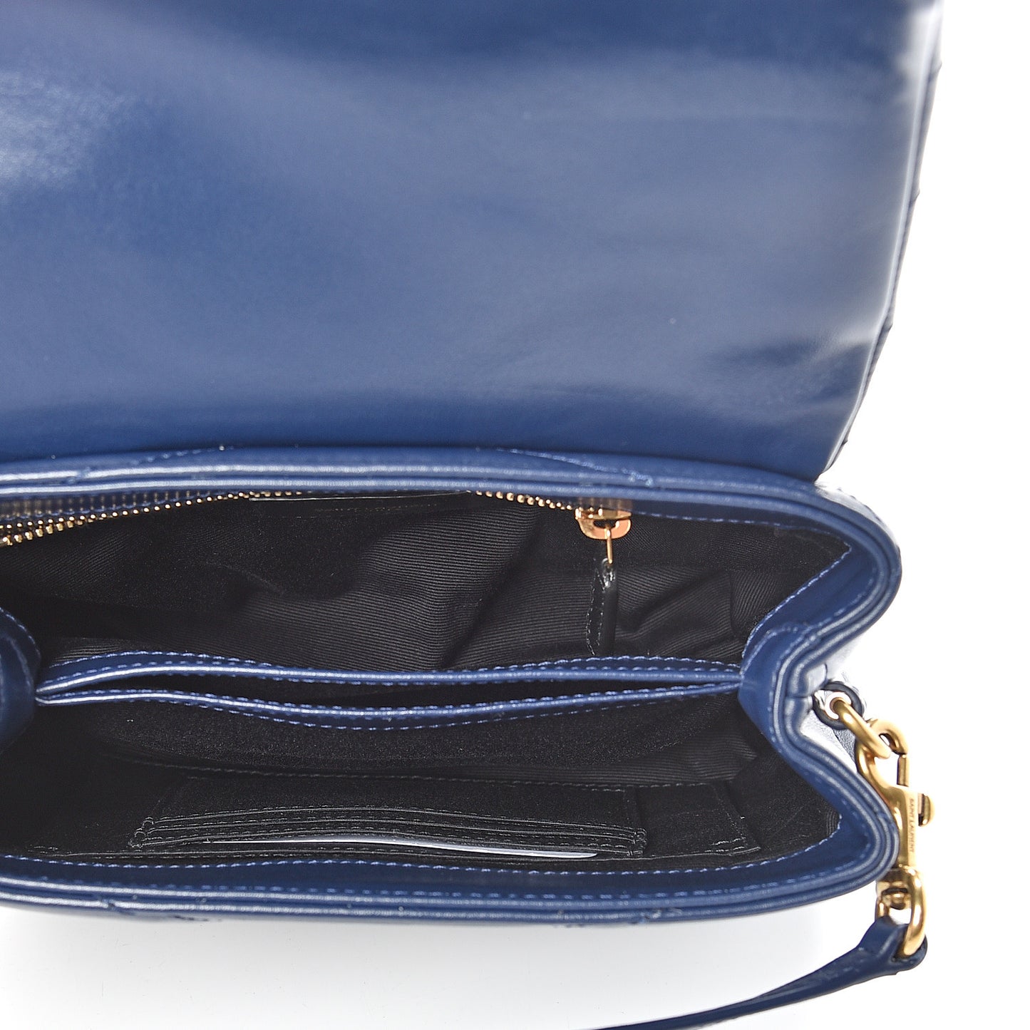 Calfskin Y Quilted Monogram Toy Loulou Crossbody Bag New Cobalt