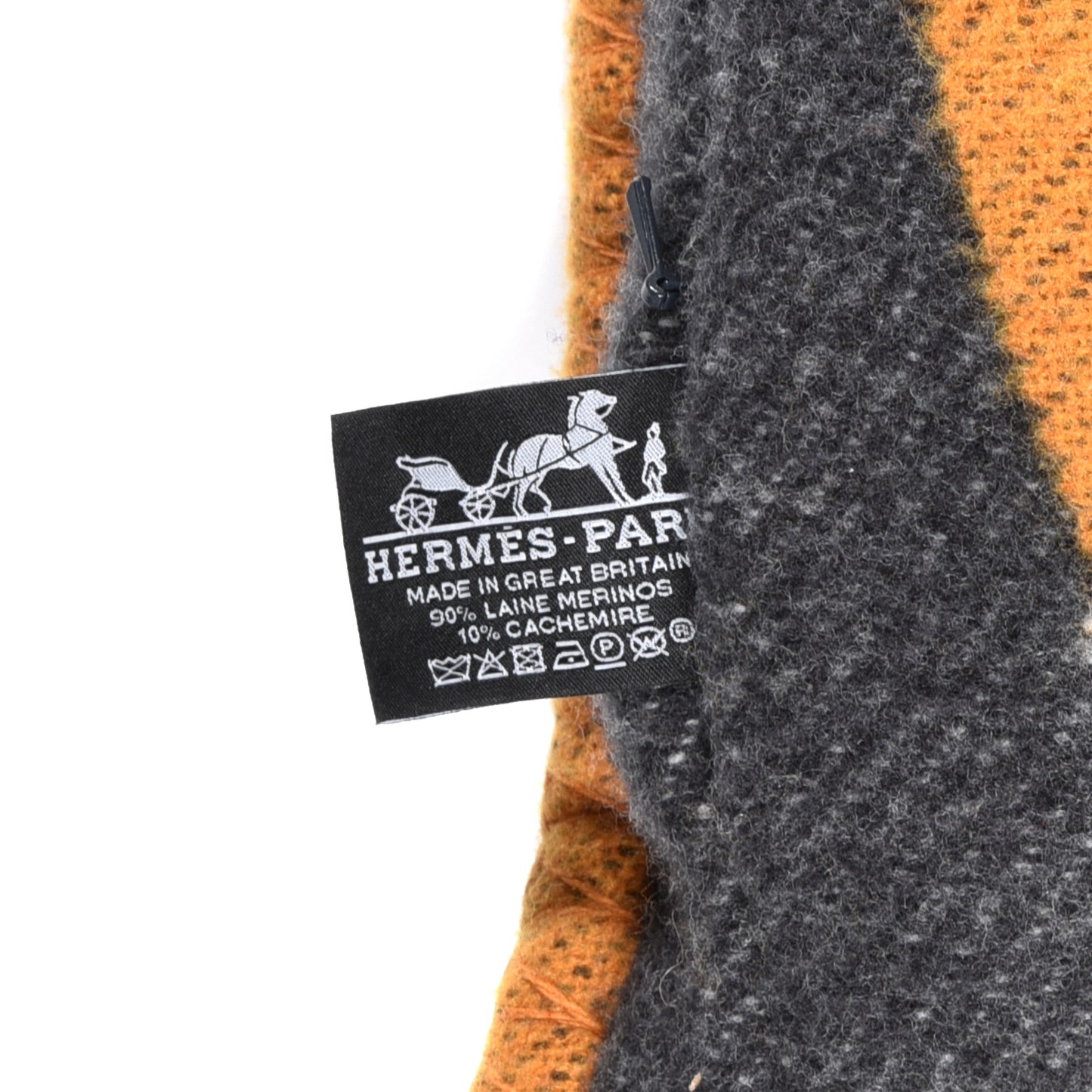 Wool Cashmere Brandebourgs Pillow Ambre Anthracite