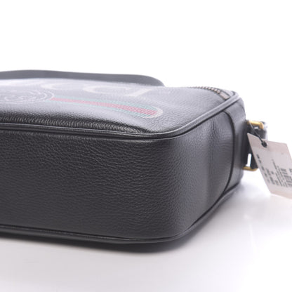 Gucci Pebbled Calfskin Logo Messenger Bag Black 10 of 10