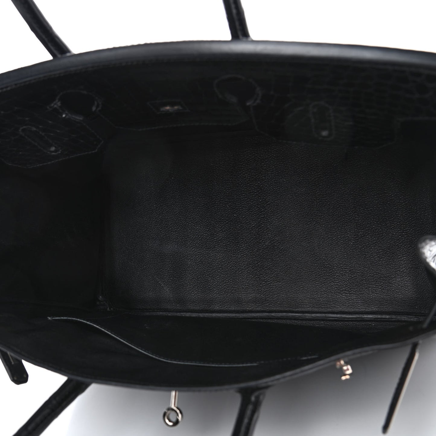 Shiny Porosus Crocodile Birkin 35 Black