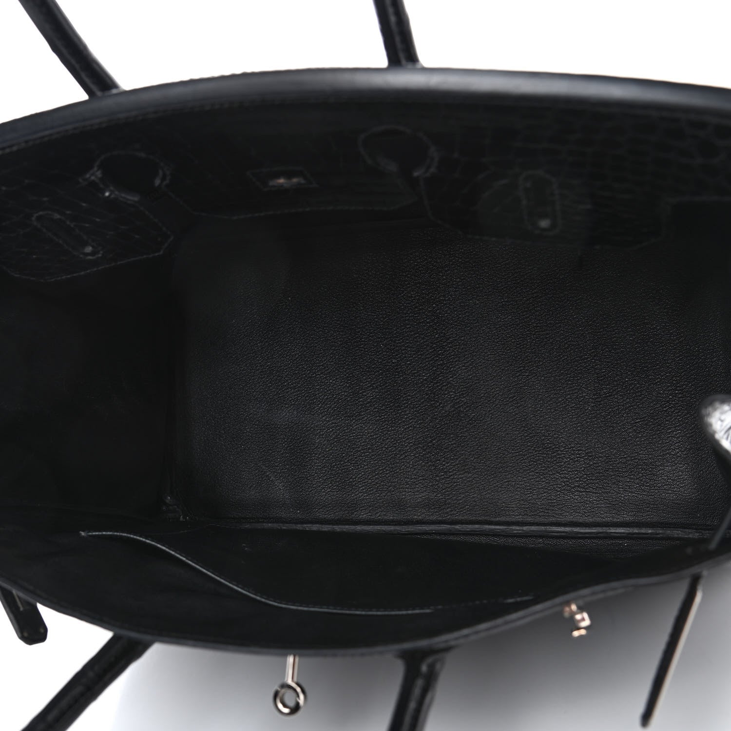 Hermes Shiny Porosus Crocodile Birkin 35 Black 4 of 7