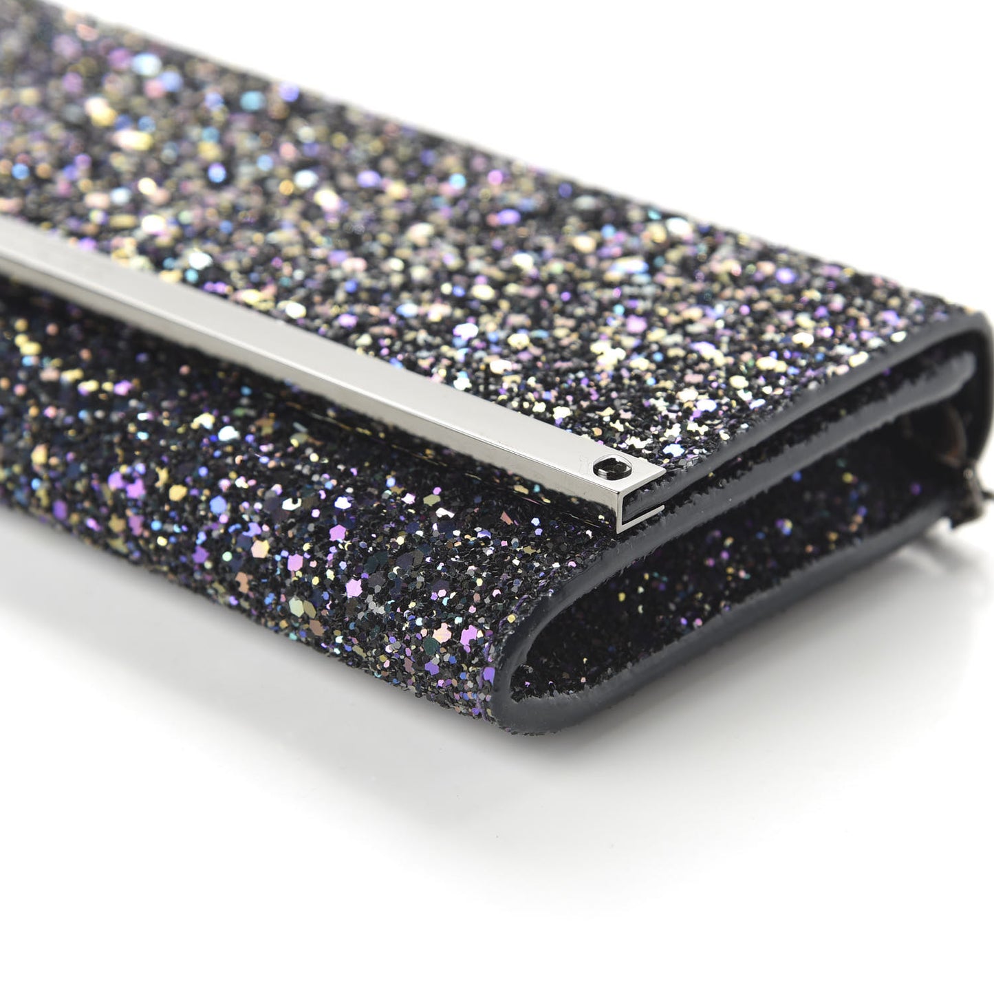 Glitter Milla Wallet on Chain Petrol