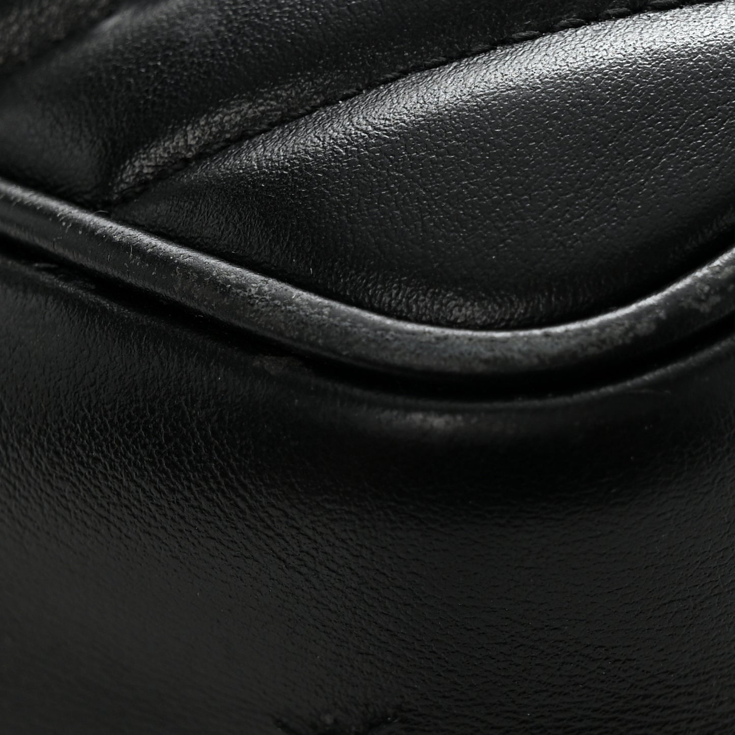 Calfskin Matelasse Monogram Lou Camera Bag Black