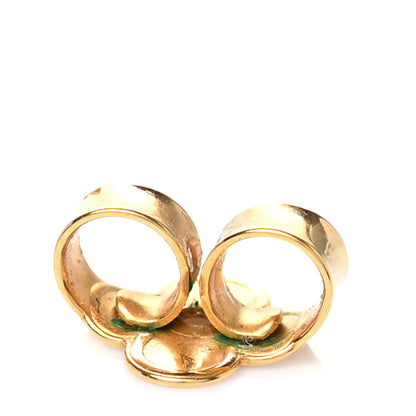 Louis Vuitton Brass Blooming Earrings Gold 5 of 5