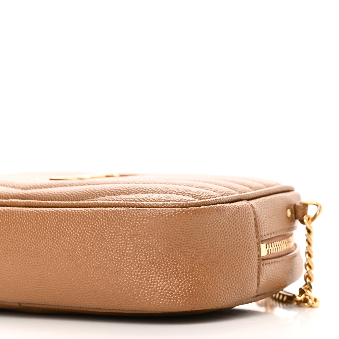 Grain De Poudre Matelasse Monogram Mini Lou Camera Bag Dark Natural