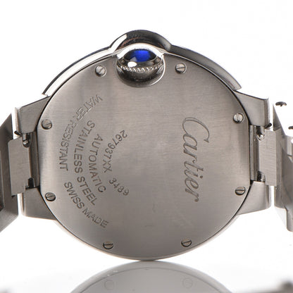 Cartier Stainless Steel Diamond 33mm Ballon Bleu De Automatic Watch 13 of 14