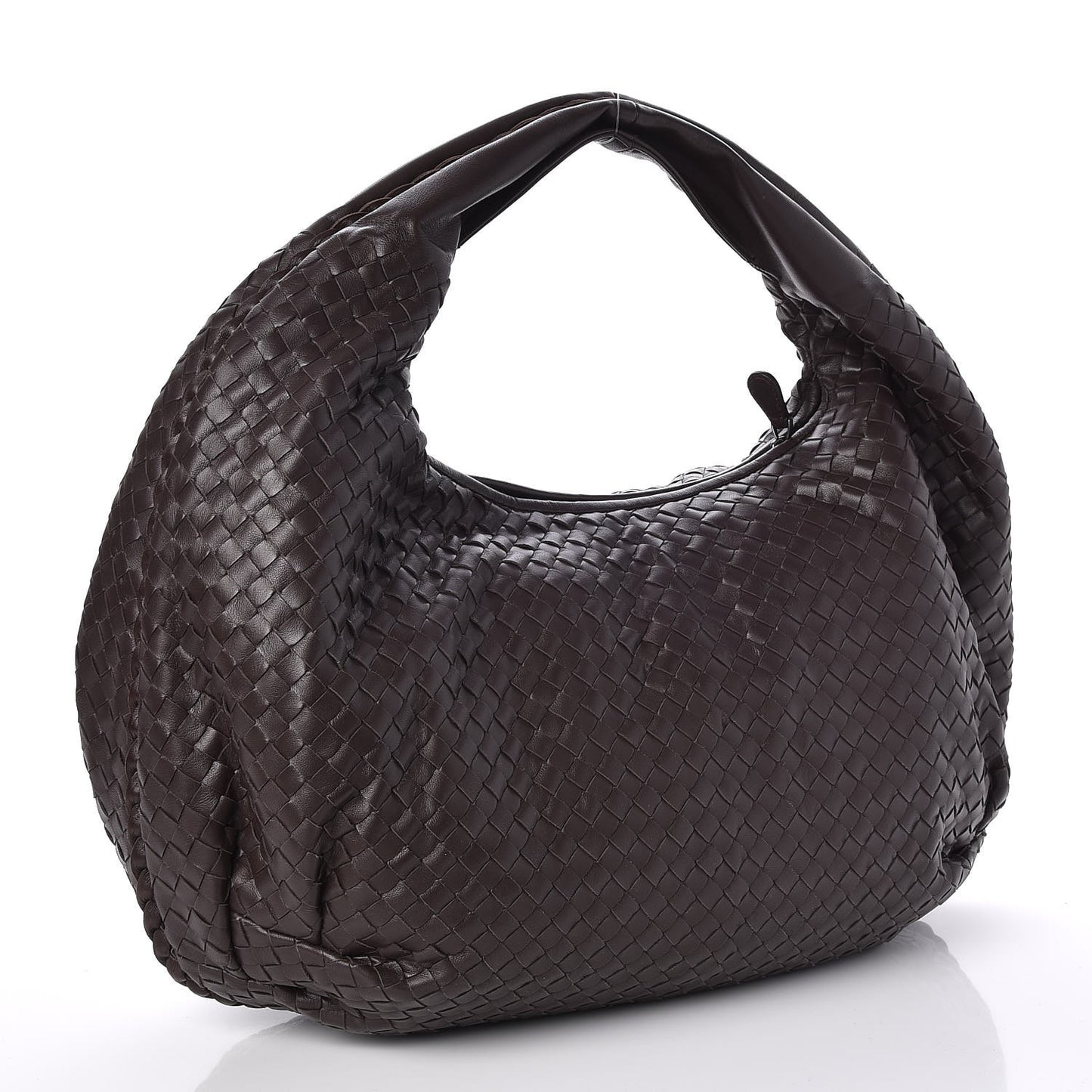 Nappa Intrecciato Large Belly Veneta Hobo Ebano