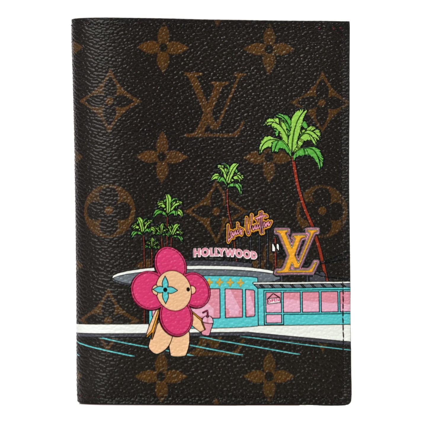 Monogram 2021 Christmas Animation Hollywood Passport Cover Fuchsia