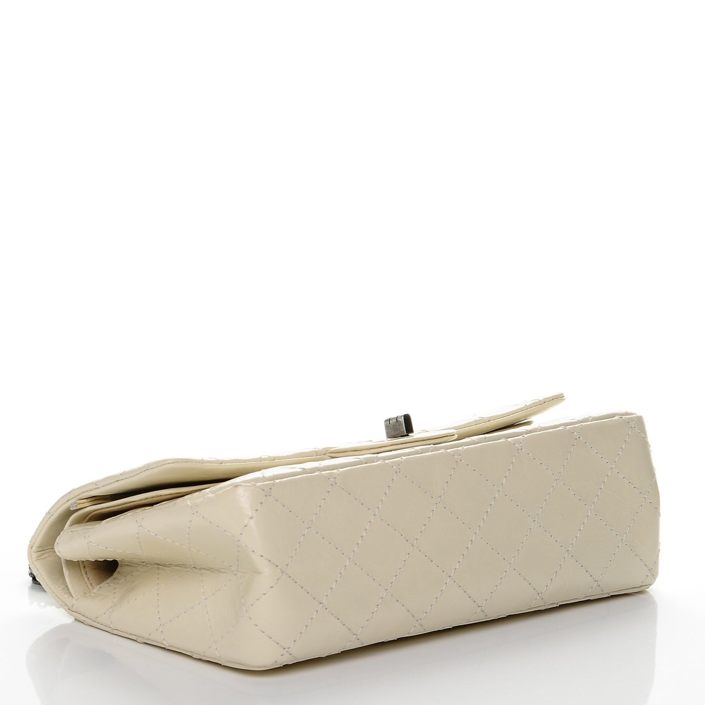 Glazed Calfskin Quilted 2.55 Reissue 225 Flap Ivory