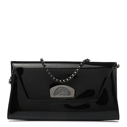 Christian Louboutin Patent Vero Dodat Clutch Black 1 of 10