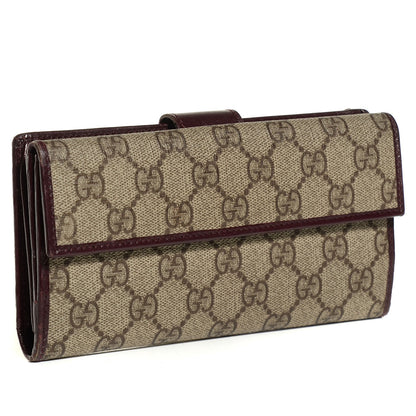 Gucci GG Plus Monogram Icon Bar Continental Wallet Bordeaux 3 of 8