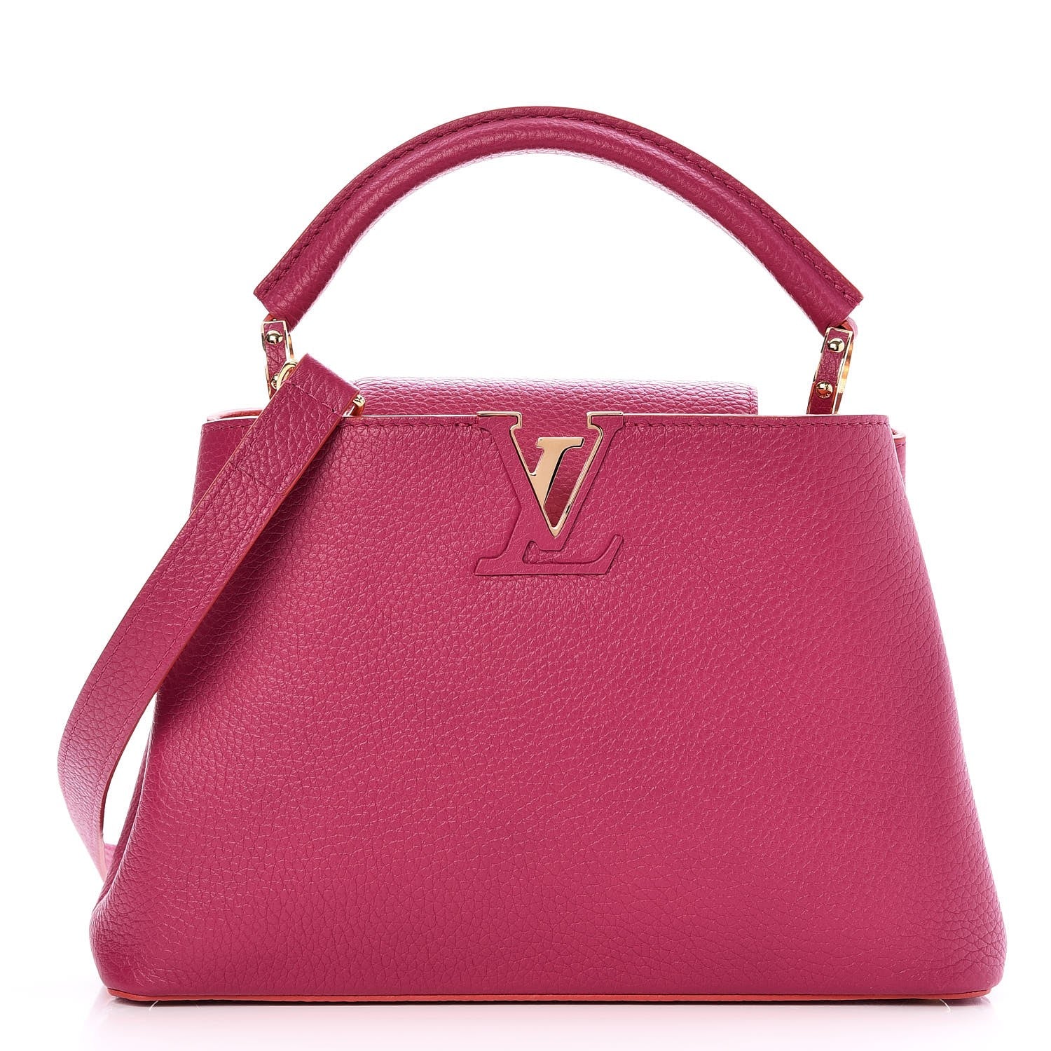 Louis Vuitton Taurillon Capucines BB Hibiscus Flamingo 1 of 8