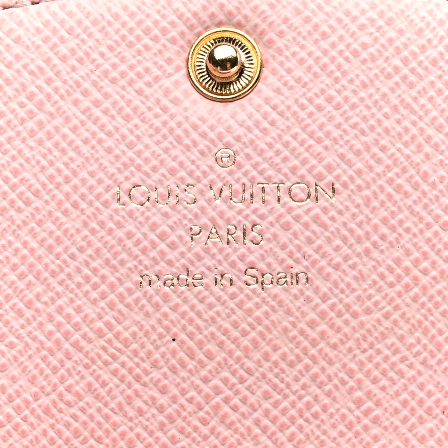 Damier Ebene Rosalie Coin Purse Rose Ballerine
