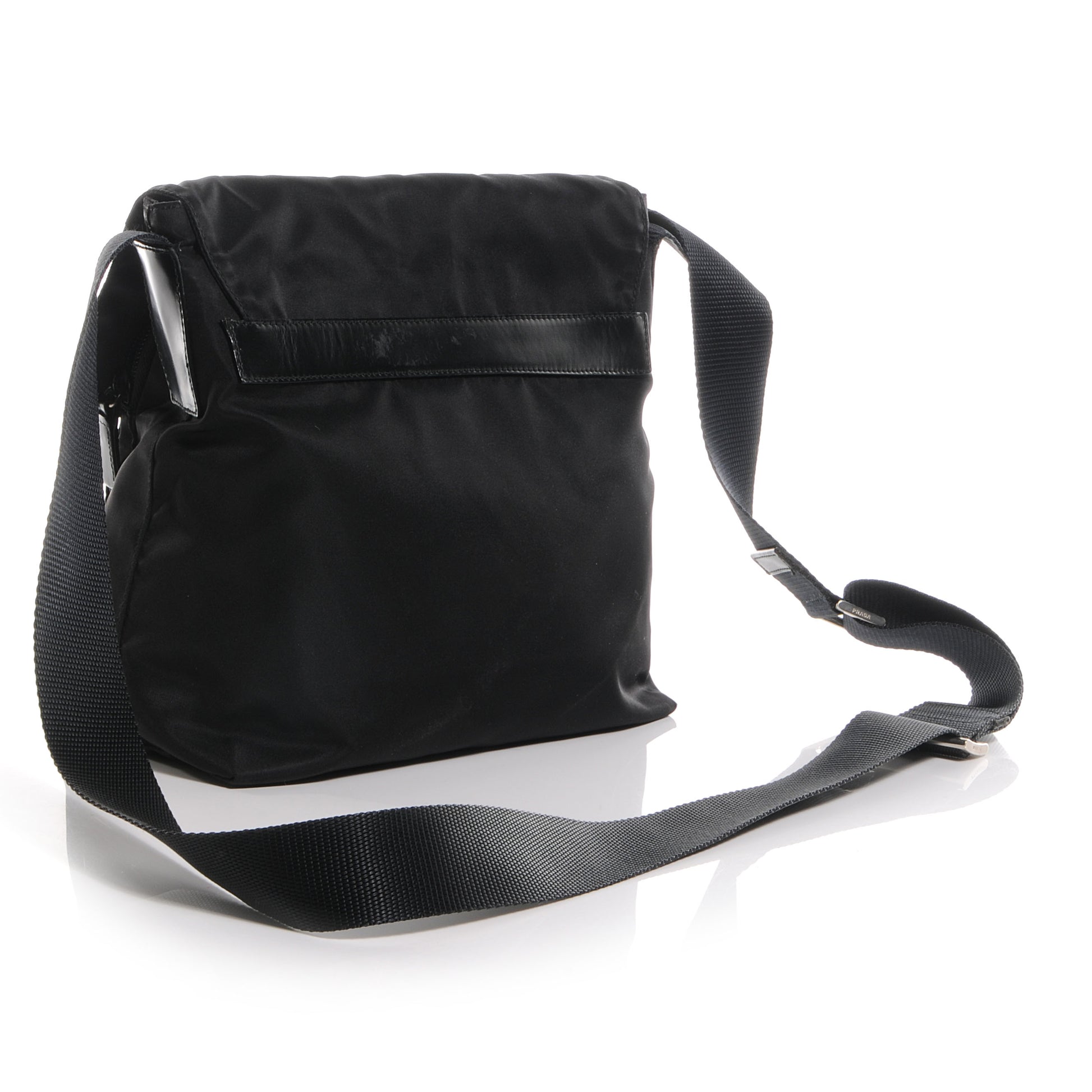 Prada Nylon Vela Messenger Black 3 of 9