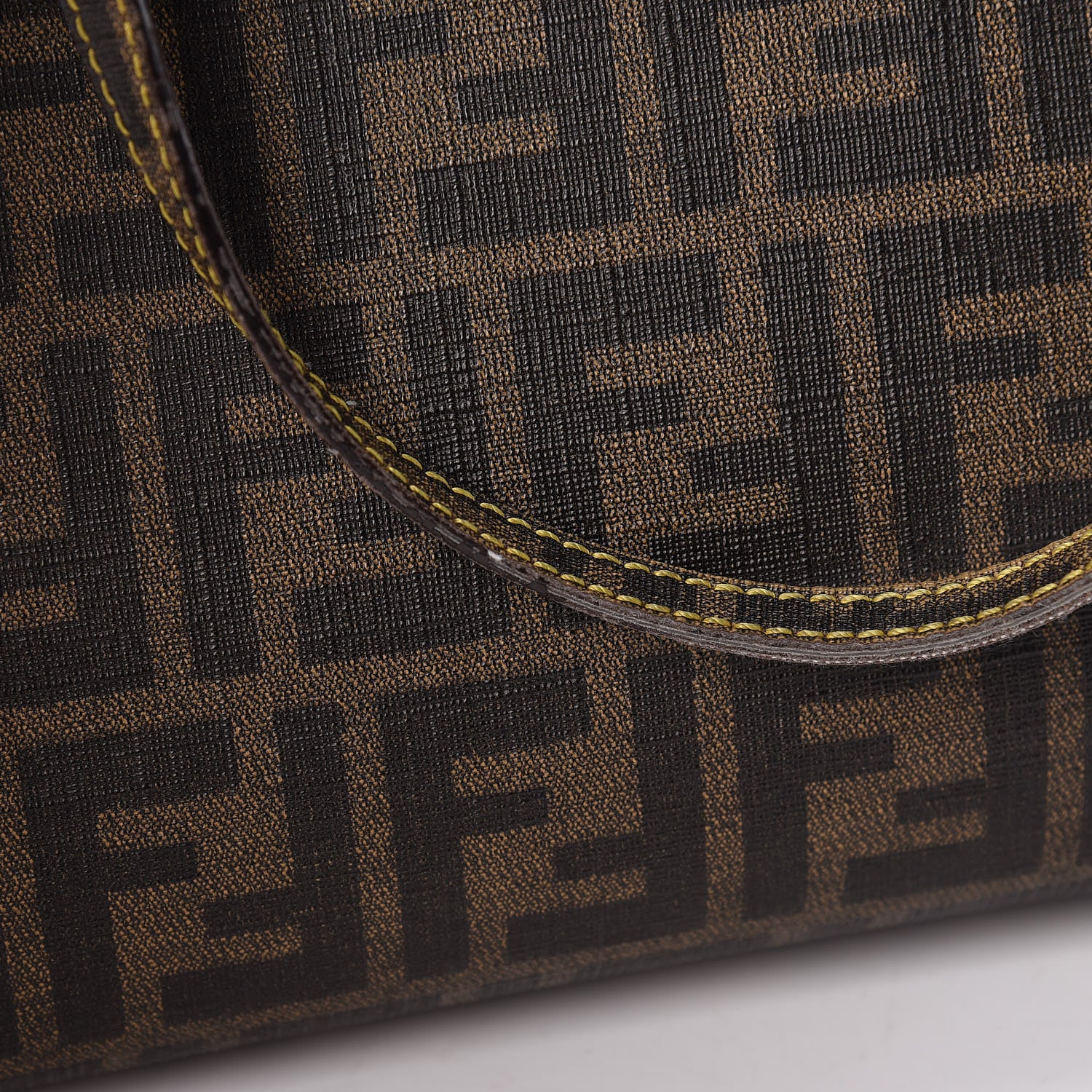 Fendi Zucca Spalmati Medium Roll Tote Tobacco Giallo 22 of 25