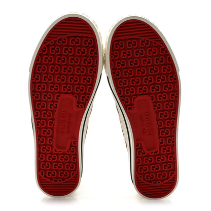 Gucci GG Monogram Womens 1977 Tennis Slip On 30mm Sneakers 36 Beige Ebony Mystic White 6 of 9