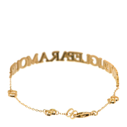 Gucci 18K Yellow Gold L'Aveugle Par Amour Bracelet 3 of 7